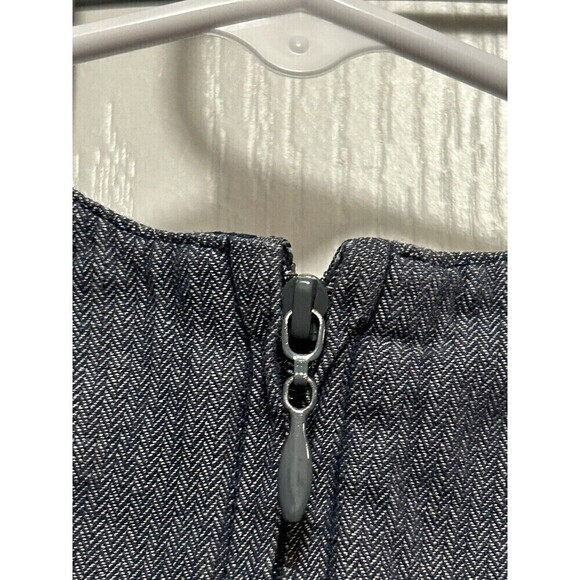 Matilda Jane Chambray Dress Girls You & Me Blue Lined Jumper Toddler Size 2 - Picture 12 of 14